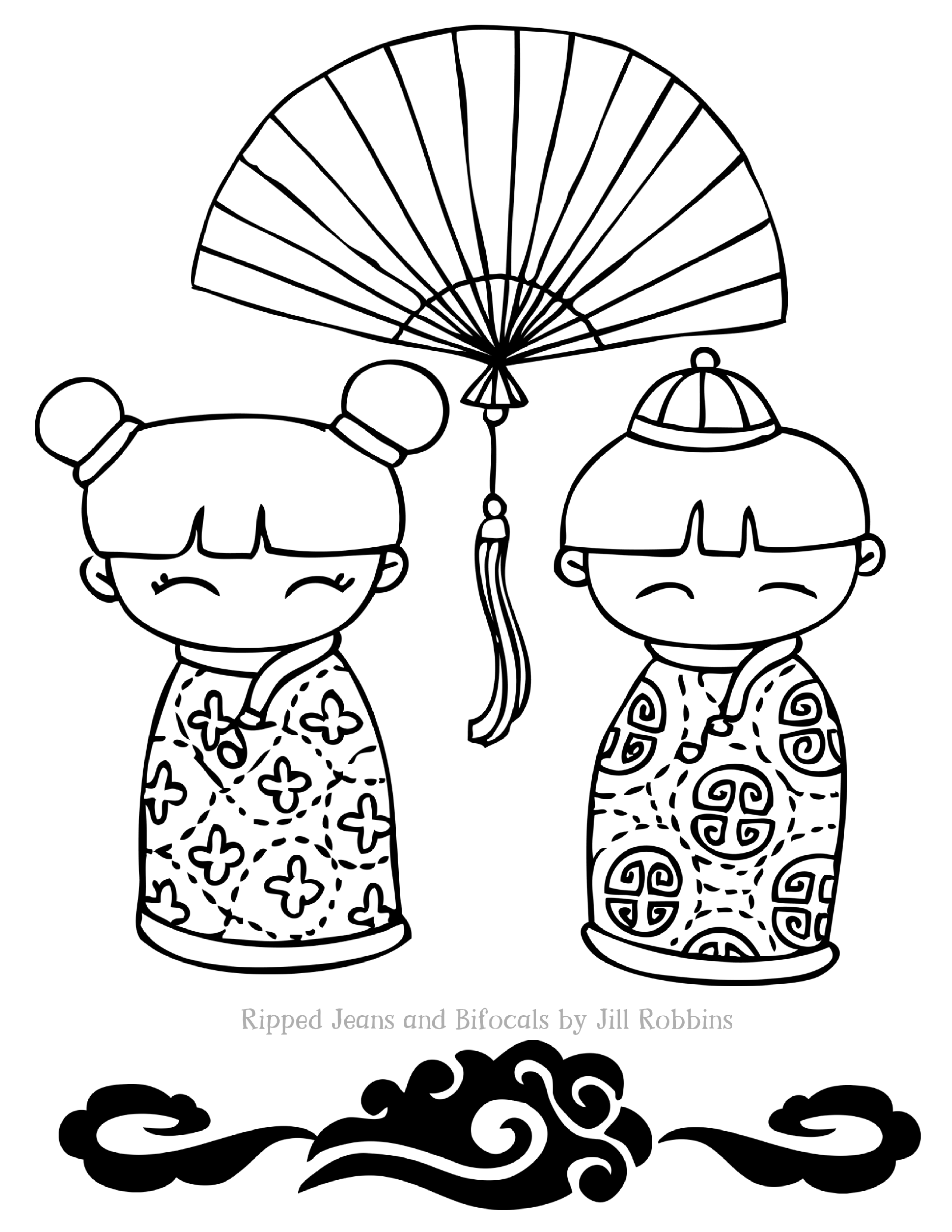 138 Cultural China Coloring Pages Printable 94