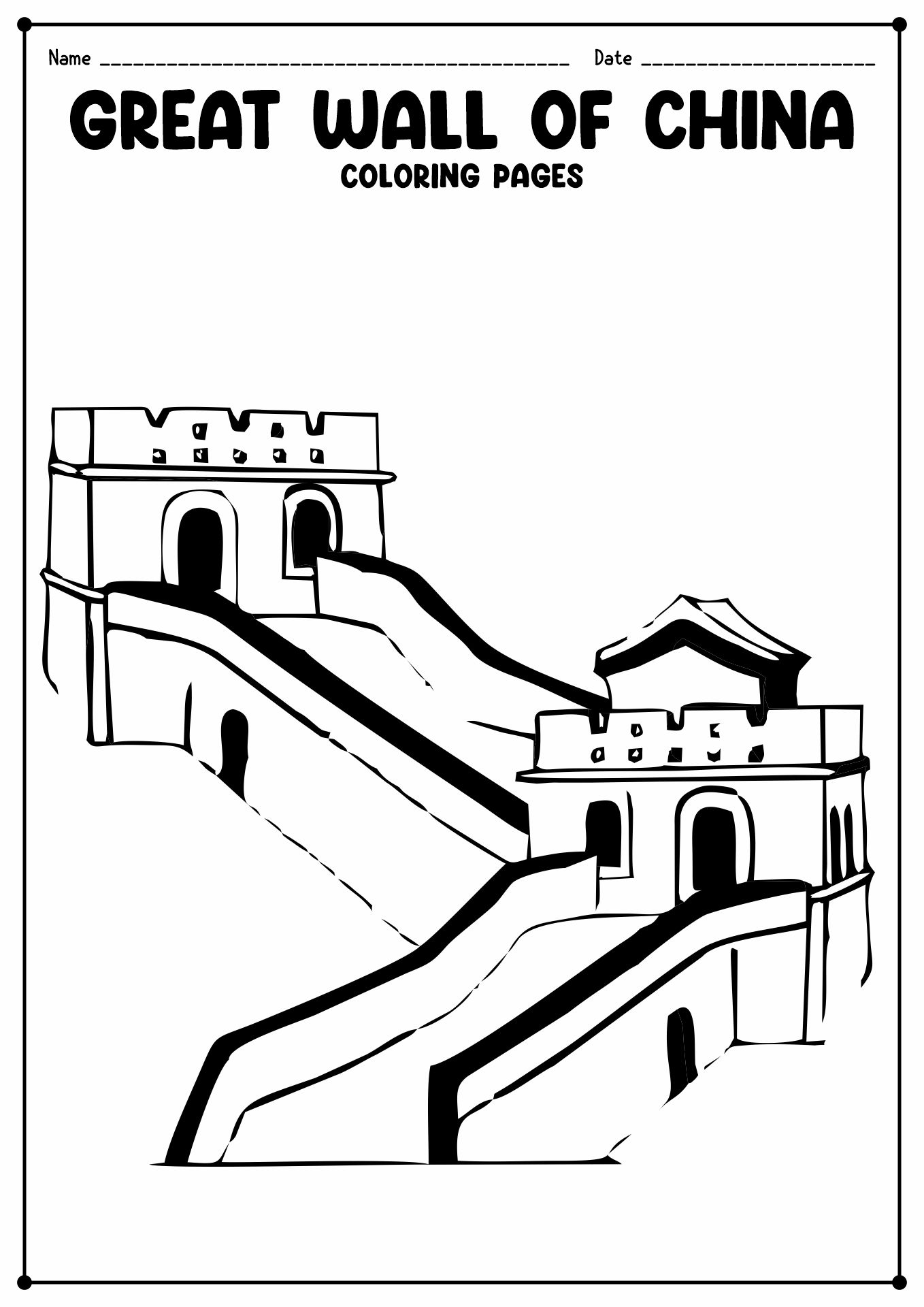 138 Cultural China Coloring Pages Printable 95