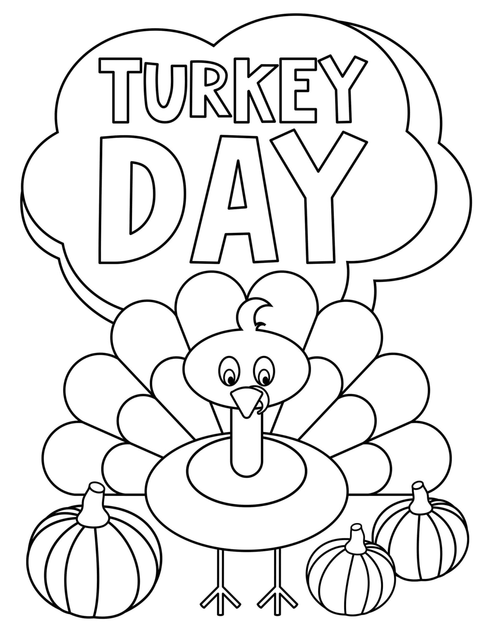 27 Festive Thanksgiving Coloring Pages Printable 10