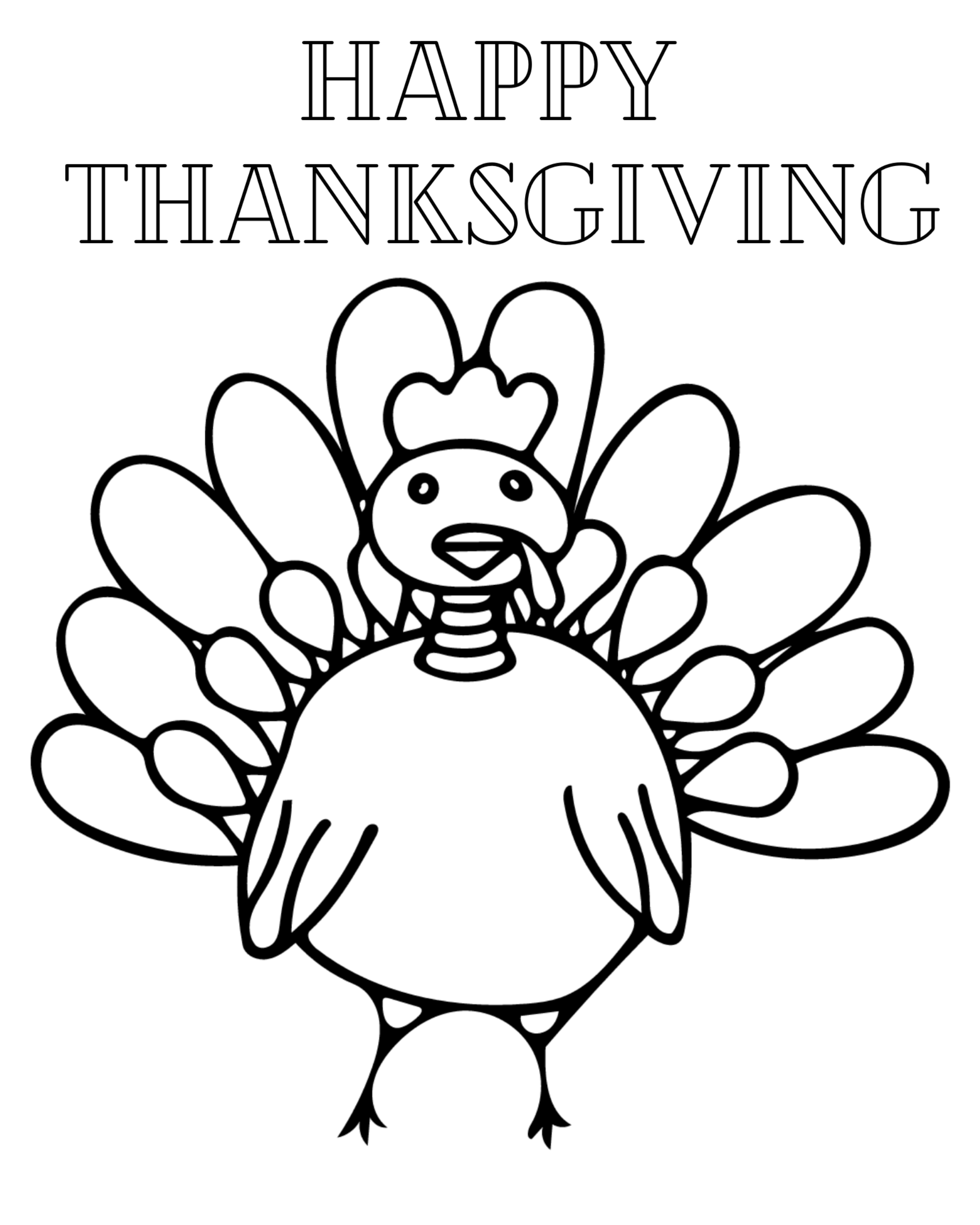 27 Festive Thanksgiving Coloring Pages Printable 13