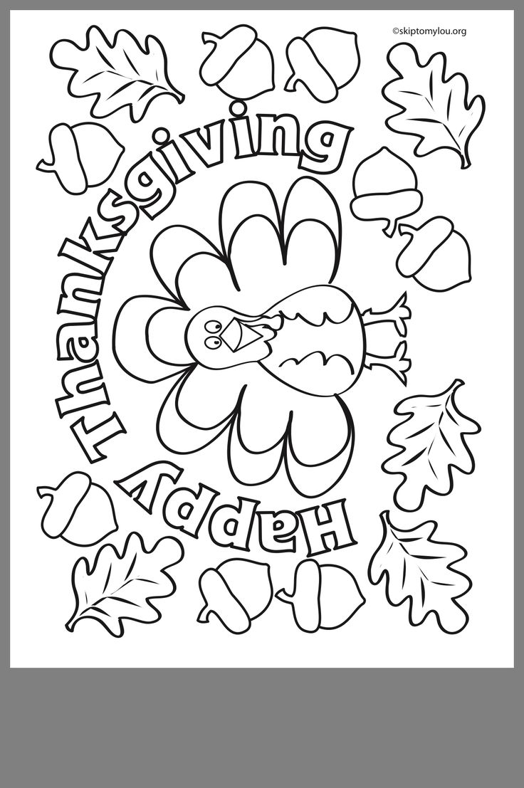 27 Festive Thanksgiving Coloring Pages Printable 22