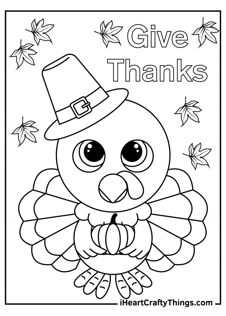 27 Festive Thanksgiving Coloring Pages Printable 31