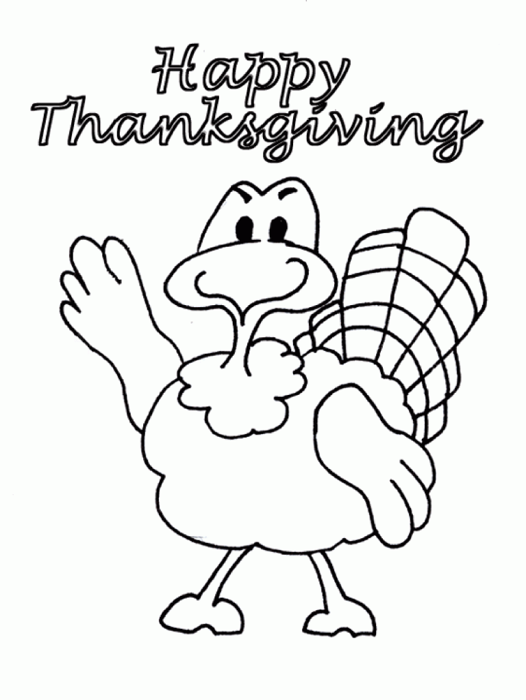 27 Festive Thanksgiving Coloring Pages Printable 4