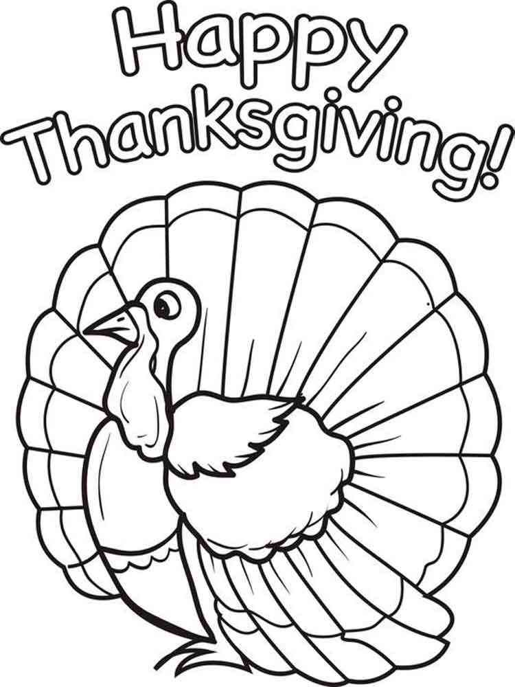 27 Festive Thanksgiving Coloring Pages Printable 5