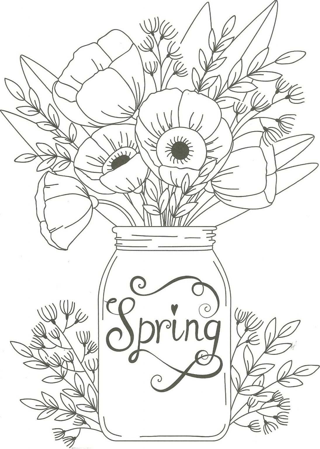 29 Fresh Spring Coloring Pages Printable 13