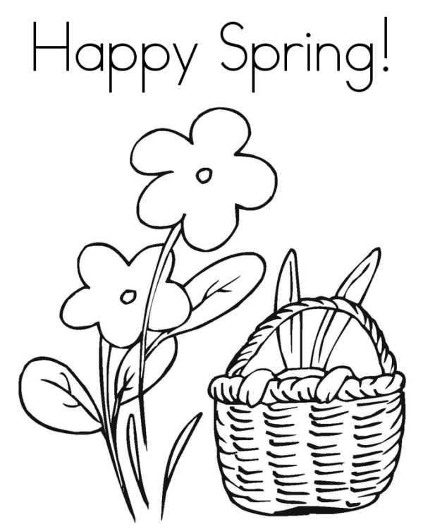 29 Fresh Spring Coloring Pages Printable 2