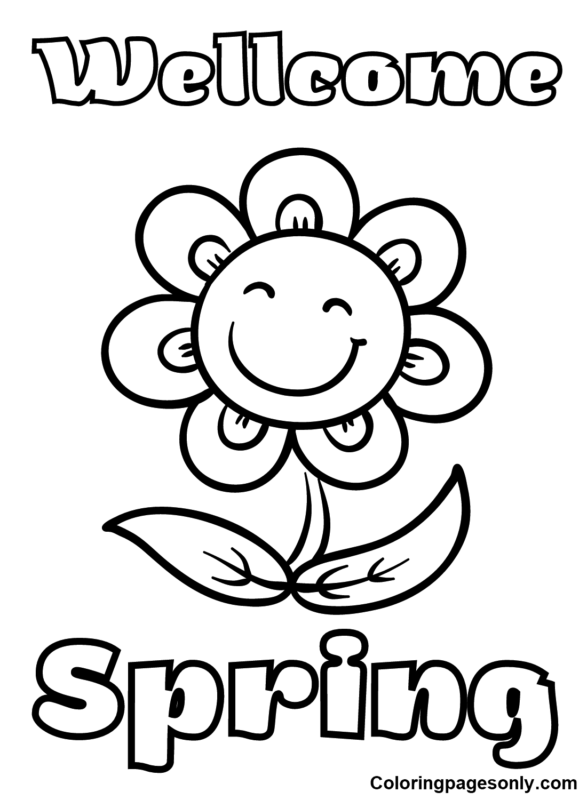 29 Fresh Spring Coloring Pages Printable 23