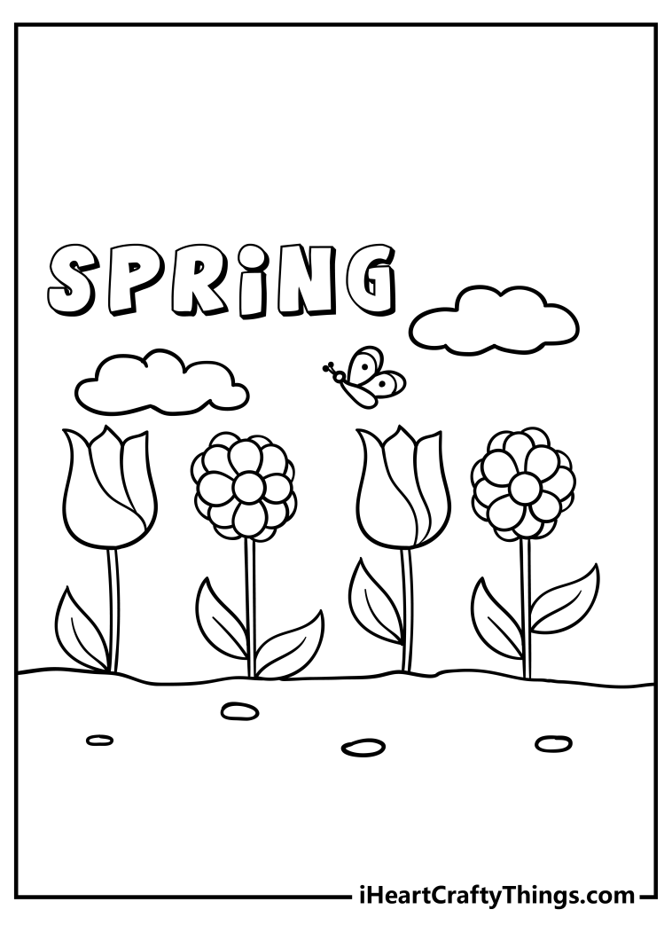 29 Fresh Spring Coloring Pages Printable 29