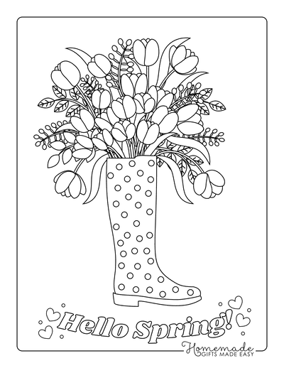 29 Fresh Spring Coloring Pages Printable 32