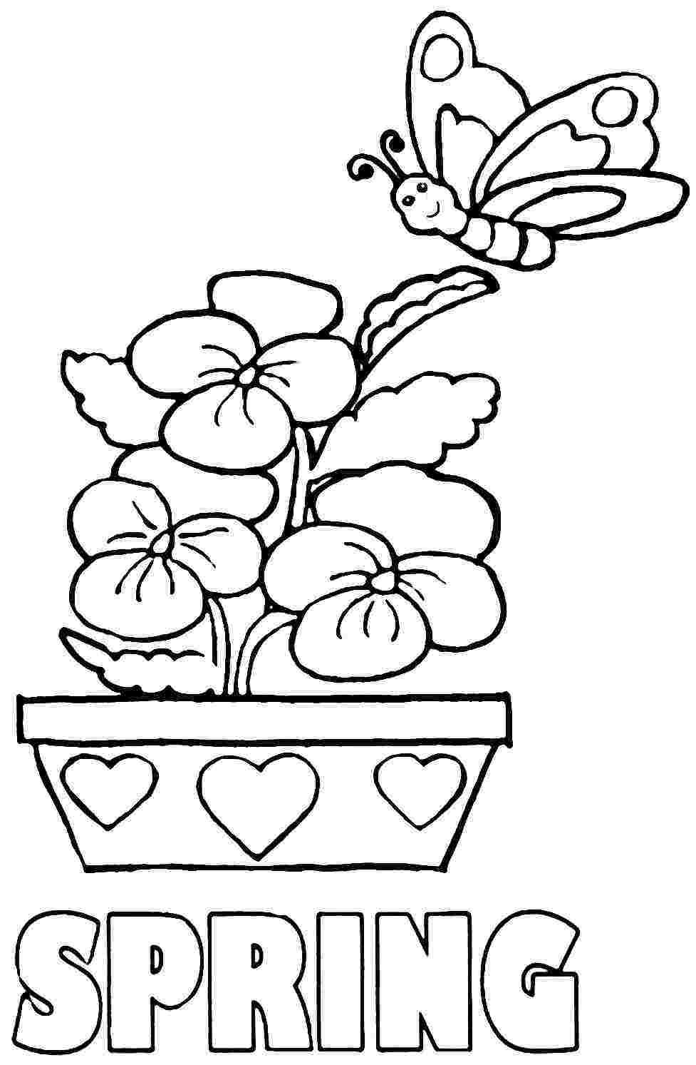 29 Fresh Spring Coloring Pages Printable 33