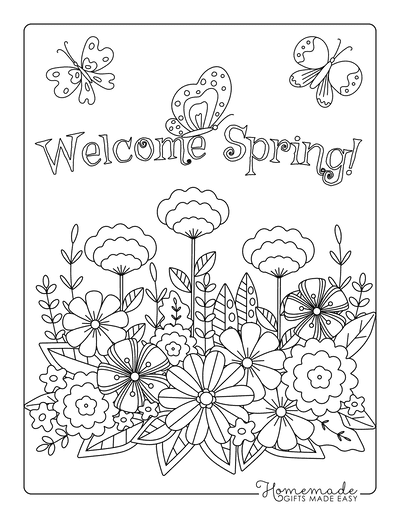 29 Fresh Spring Coloring Pages Printable 7