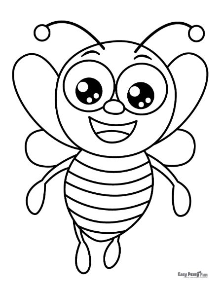 30 Busy Bee Coloring Pages Printable 13