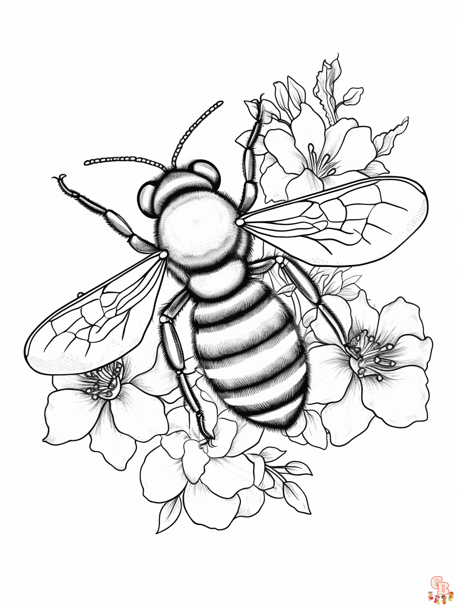 30 Busy Bee Coloring Pages Printable 19