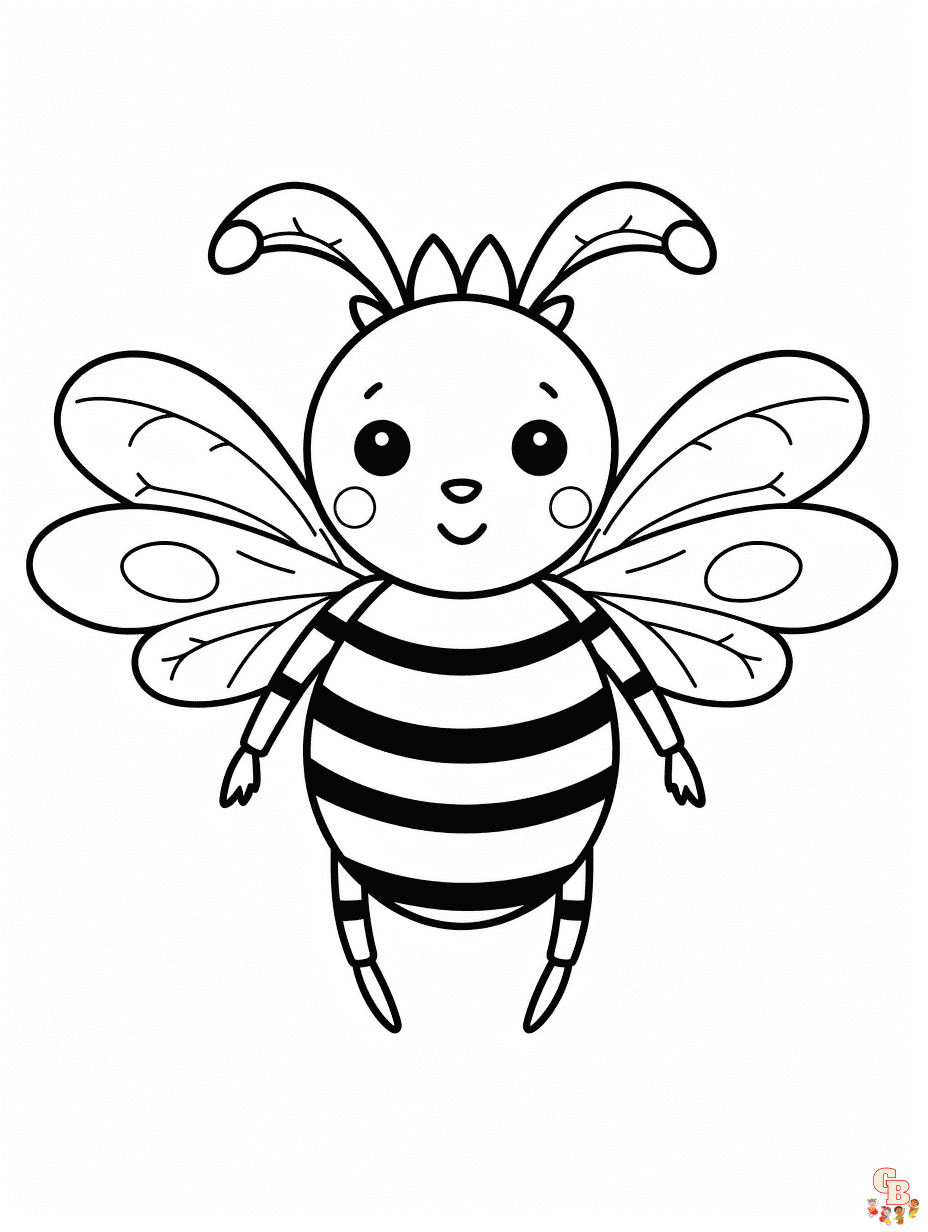 30 Busy Bee Coloring Pages Printable 20