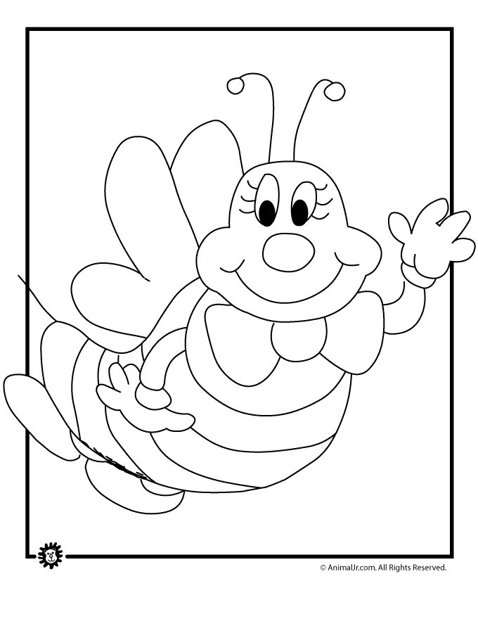 30 Busy Bee Coloring Pages Printable 21