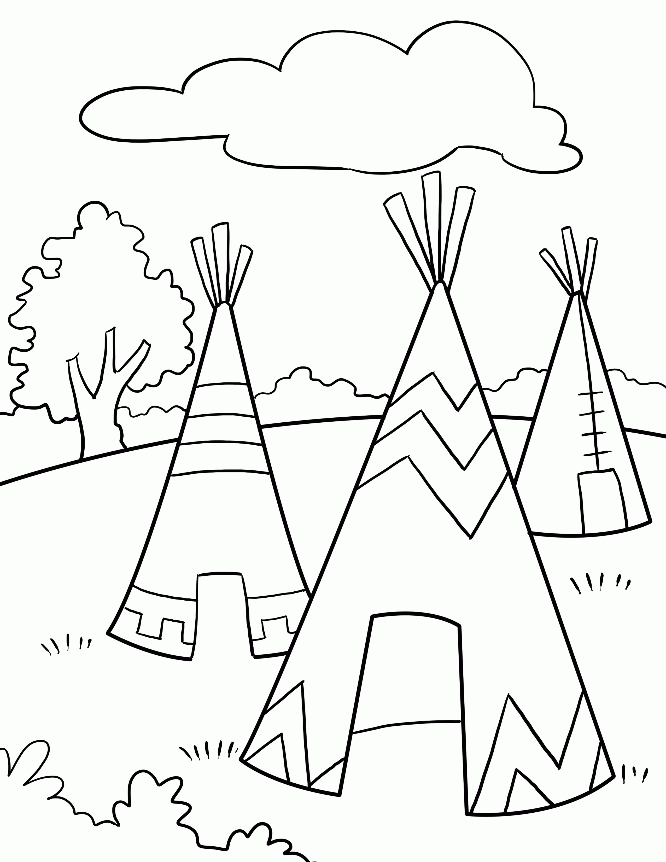 31 Cultural Native American Coloring Pages Printable 13