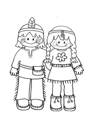 31 Cultural Native American Coloring Pages Printable 15