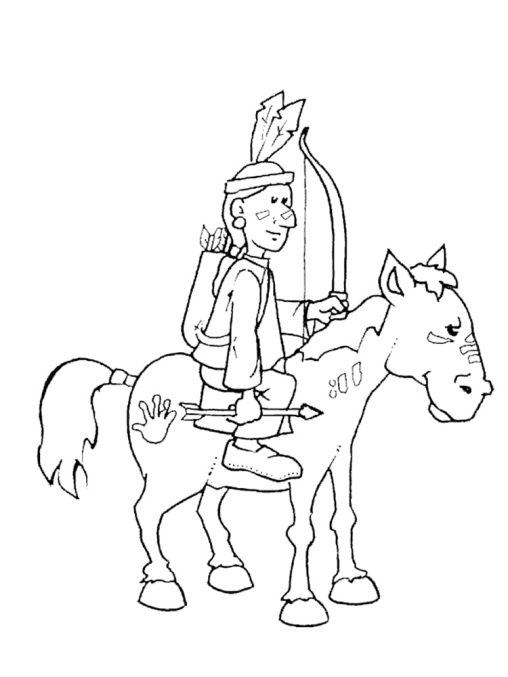 31 Cultural Native American Coloring Pages Printable 23