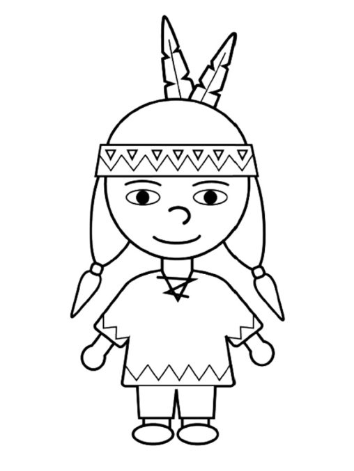 31 Cultural Native American Coloring Pages Printable 26