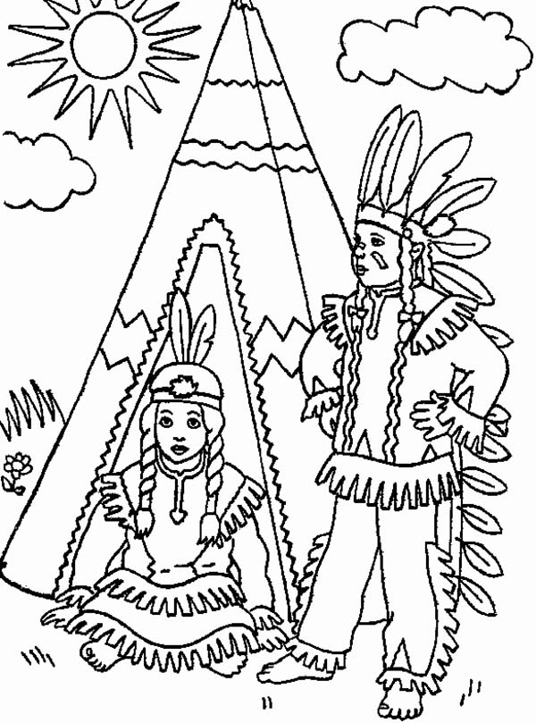 31 Cultural Native American Coloring Pages Printable 27