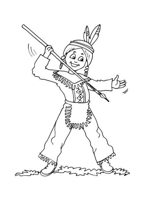 31 Cultural Native American Coloring Pages Printable 28