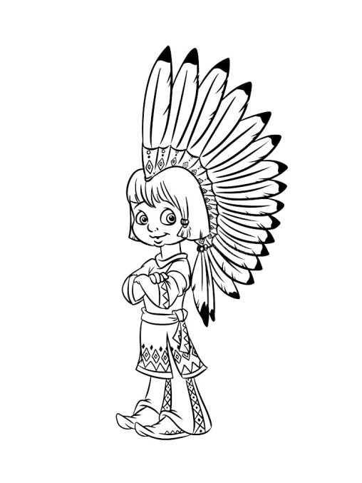 31 Cultural Native American Coloring Pages Printable 32