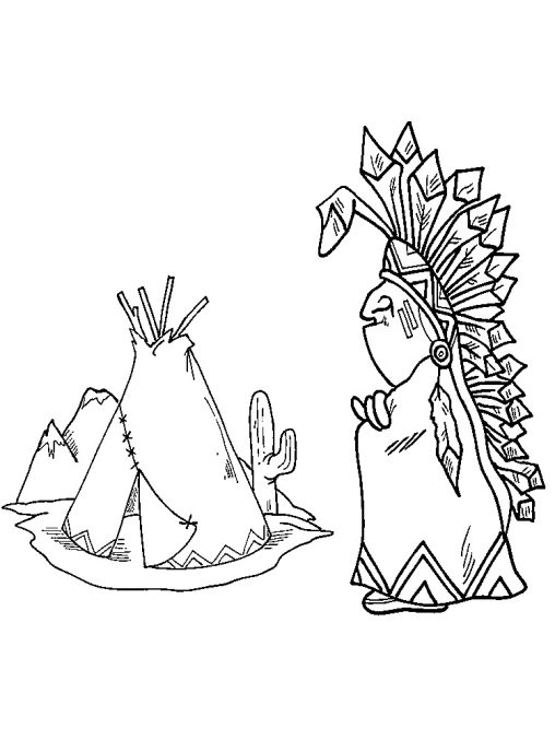 31 Cultural Native American Coloring Pages Printable 35