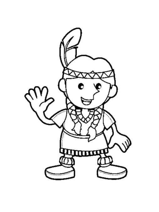 31 Cultural Native American Coloring Pages Printable 5