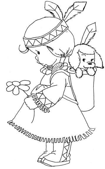 31 Cultural Native American Coloring Pages Printable 6