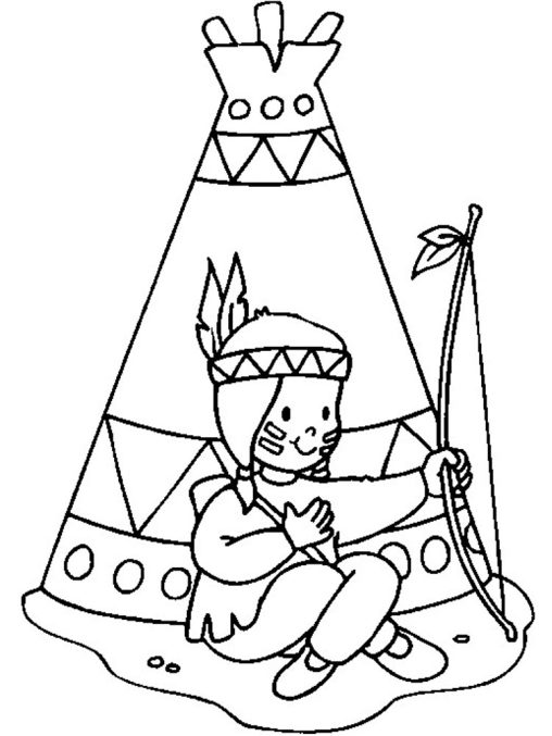 31 Cultural Native American Coloring Pages Printable 9