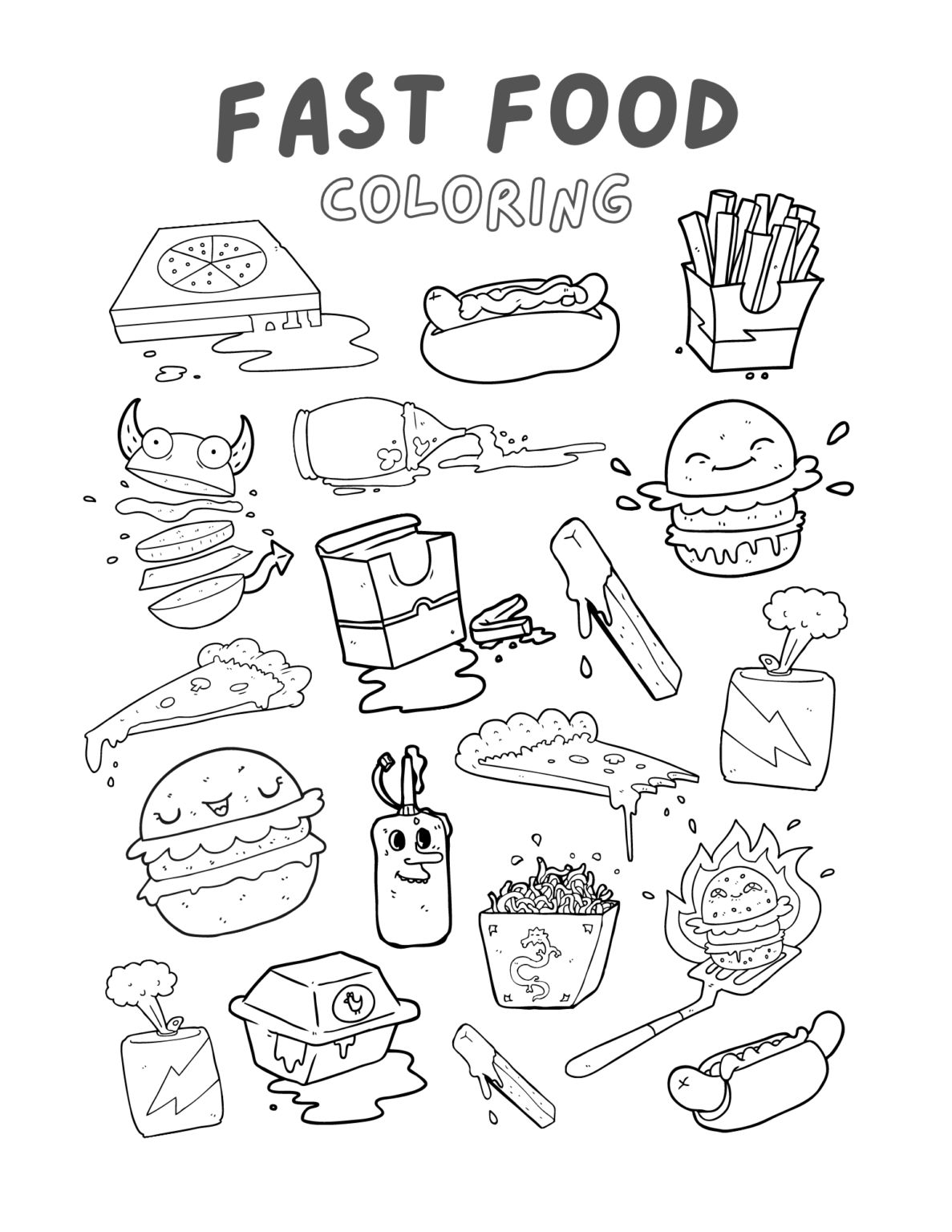 31 Delectable Food Coloring Pages Printable 17