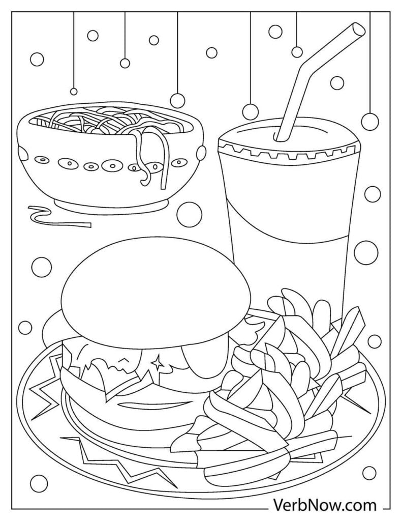 31 Delectable Food Coloring Pages Printable 3