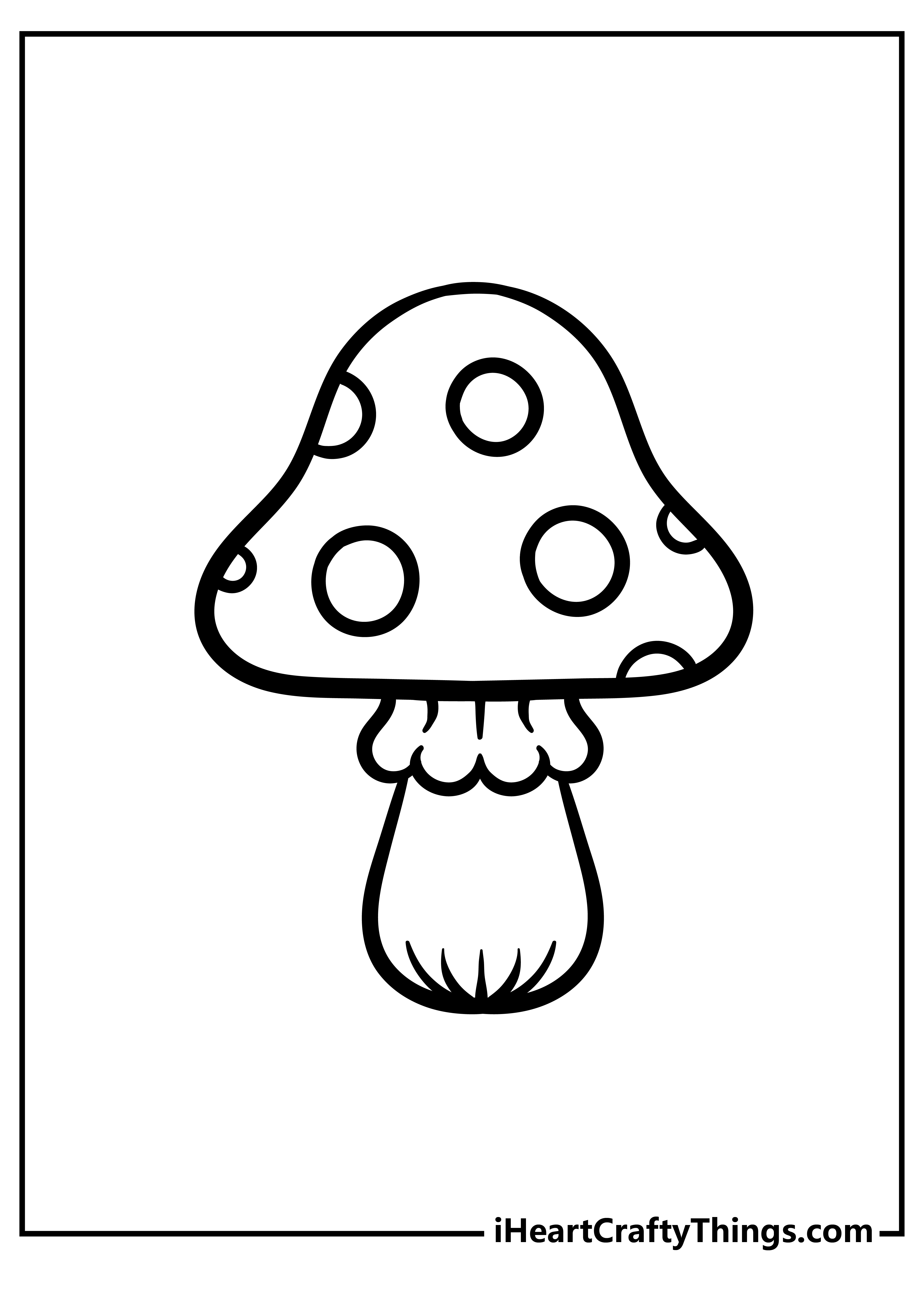 31 Whimsical Mushroom Coloring Pages Printable 10