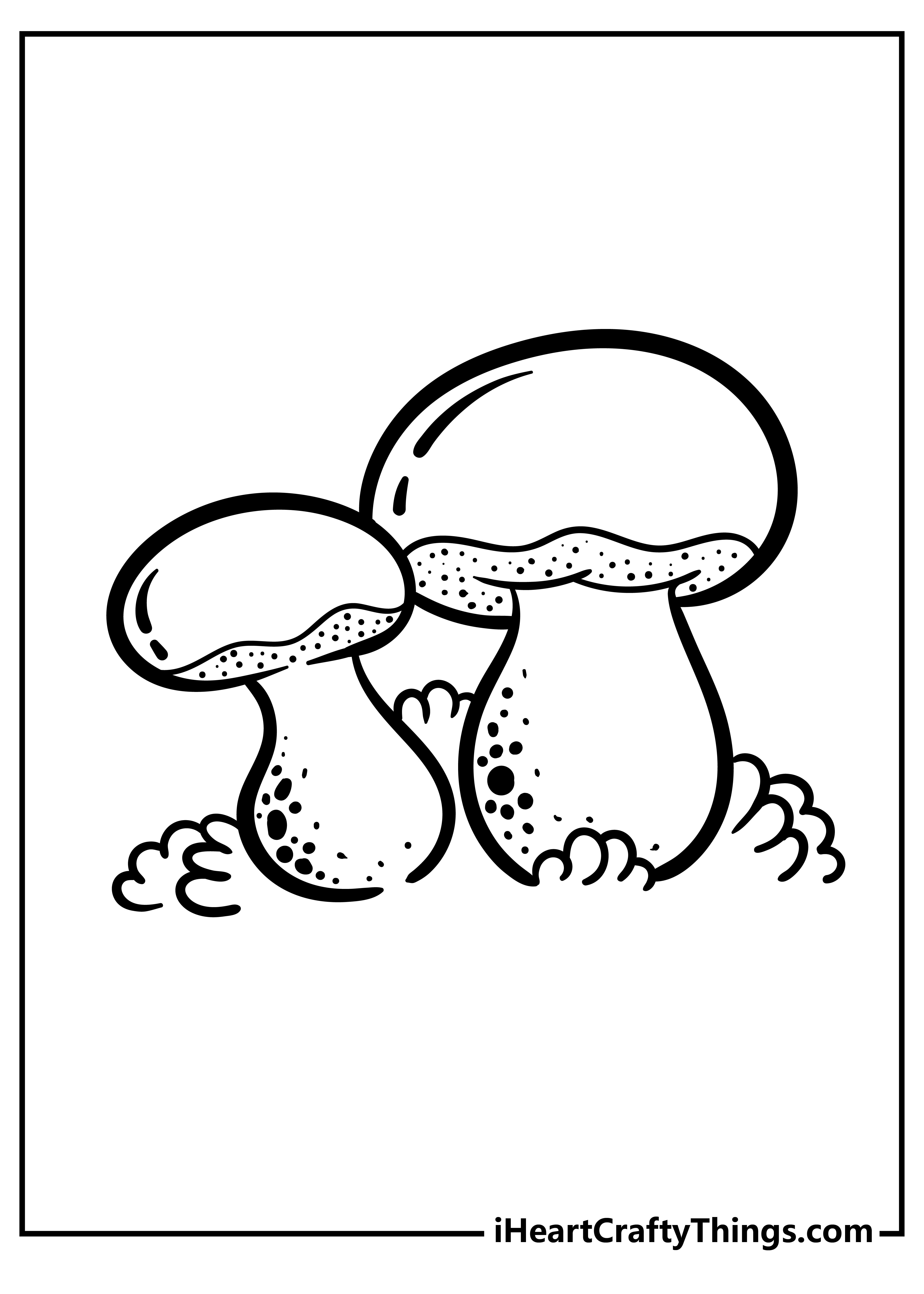 31 Whimsical Mushroom Coloring Pages Printable 16