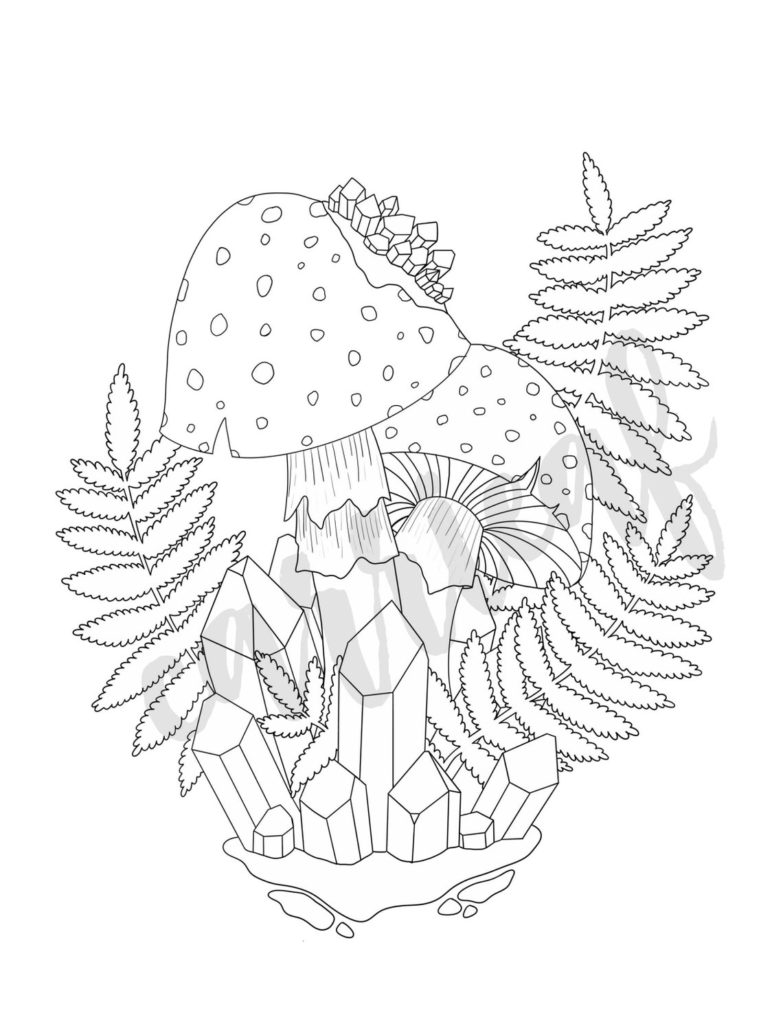 31 Whimsical Mushroom Coloring Pages Printable 20