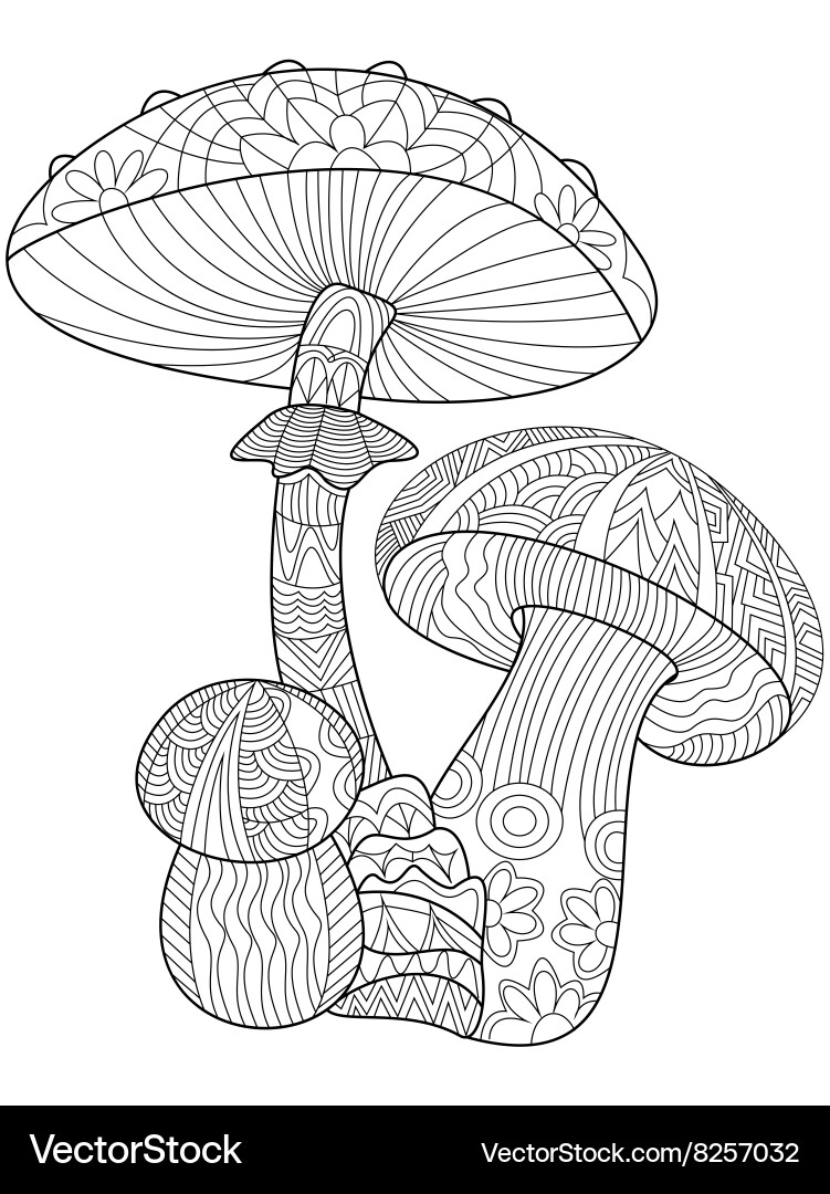 31 Whimsical Mushroom Coloring Pages Printable 22