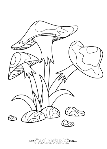 31 Whimsical Mushroom Coloring Pages Printable 33