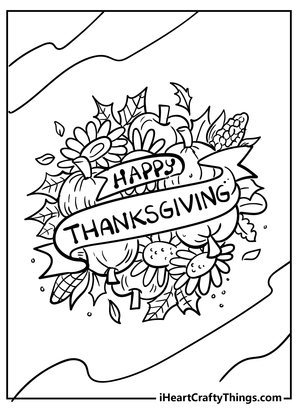 32 Joyous Thanksgiving Coloring Pages Printable 21