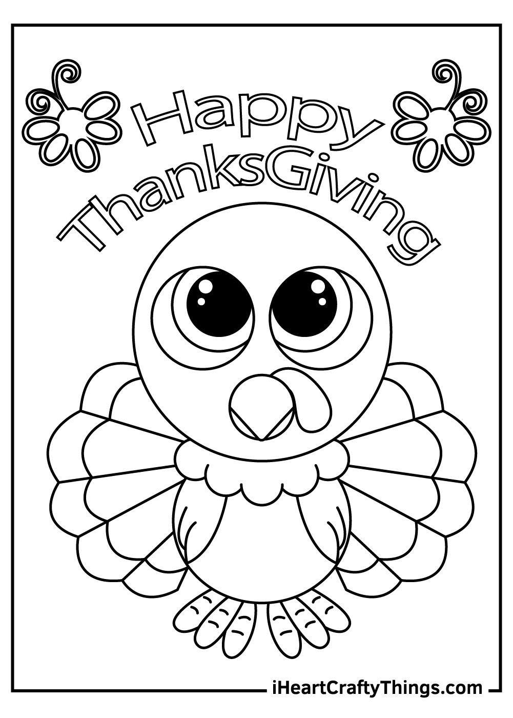 32 Joyous Thanksgiving Coloring Pages Printable 24