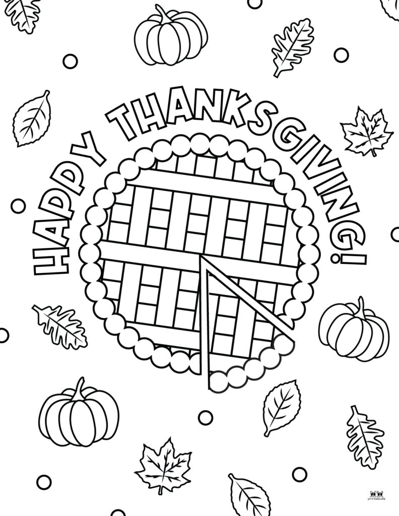 32 Joyous Thanksgiving Coloring Pages Printable 25