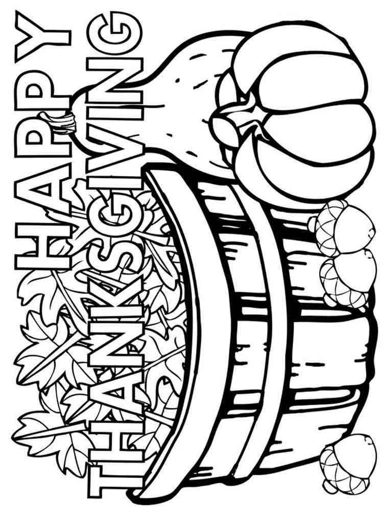 32 Joyous Thanksgiving Coloring Pages Printable 31