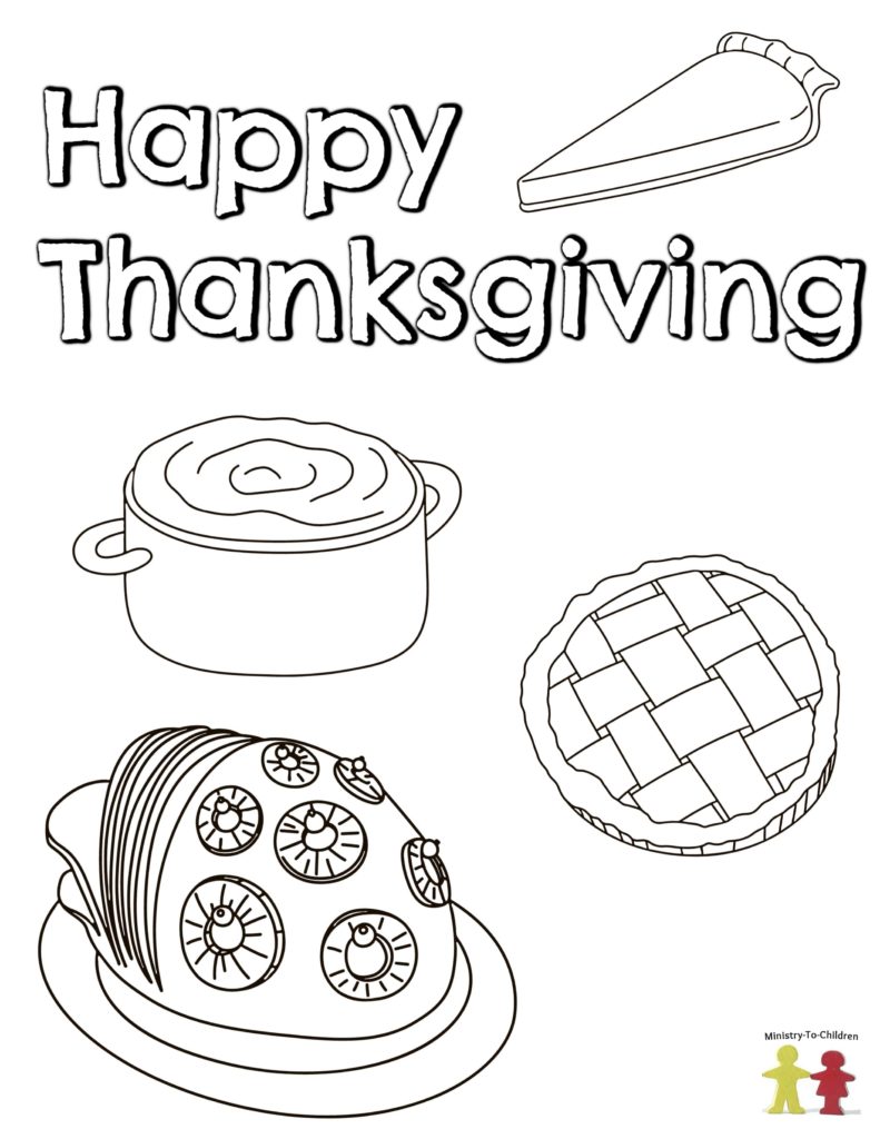 32 Joyous Thanksgiving Coloring Pages Printable 4