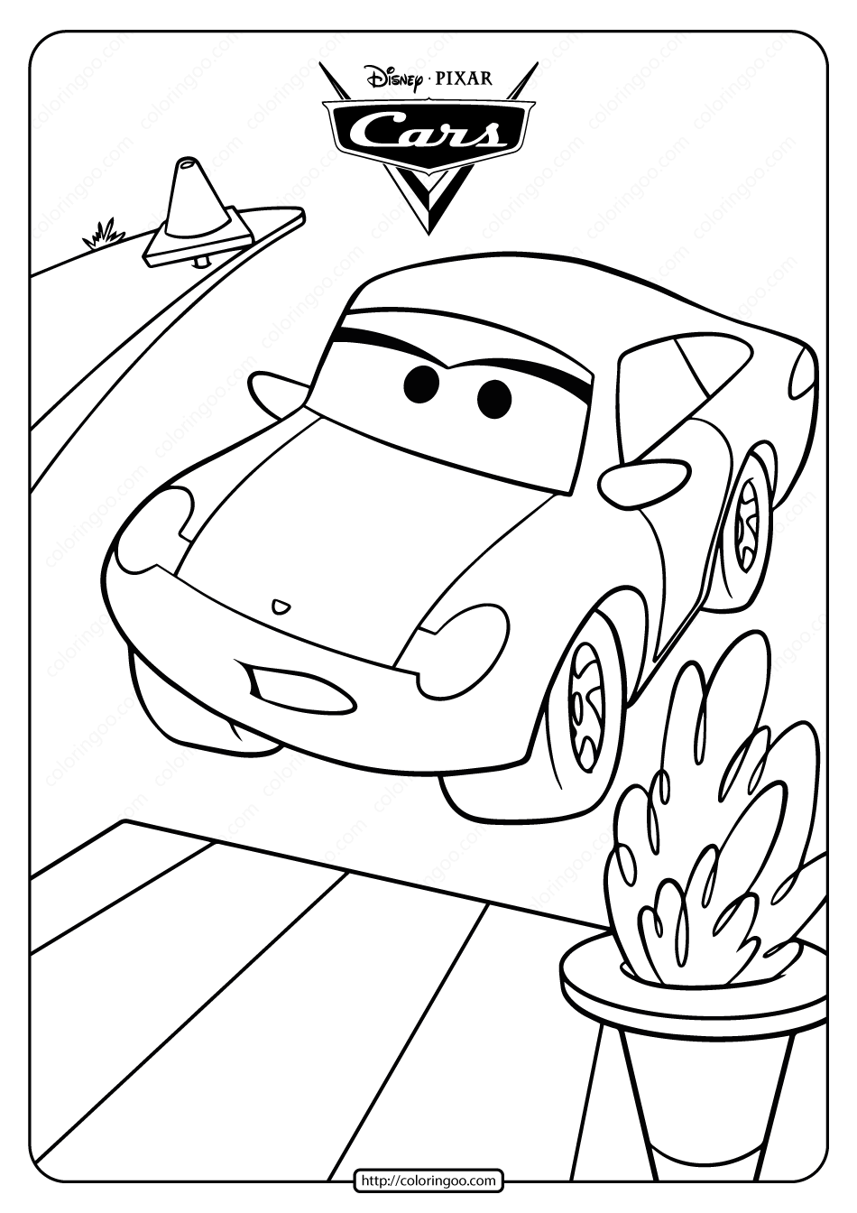 33 Colorful Disney Cars Coloring Pages Printable 30