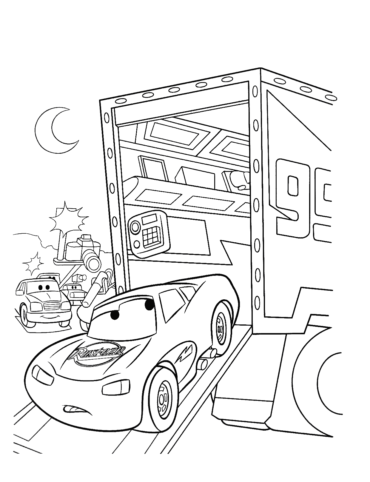 33 Colorful Disney Cars Coloring Pages Printable 31