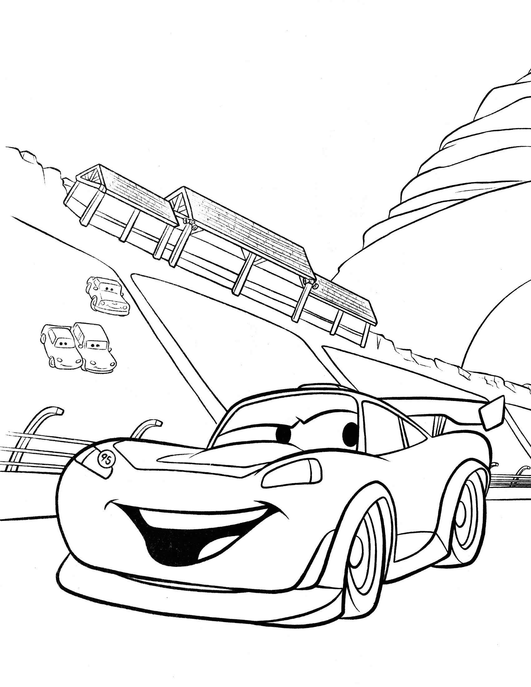 33 Colorful Disney Cars Coloring Pages Printable 4