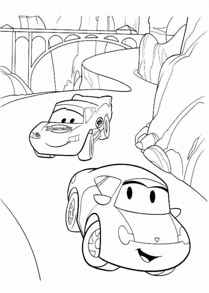 33 Colorful Disney Cars Coloring Pages Printable 6