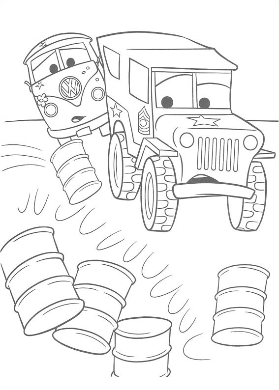 33 Colorful Disney Cars Coloring Pages Printable 8