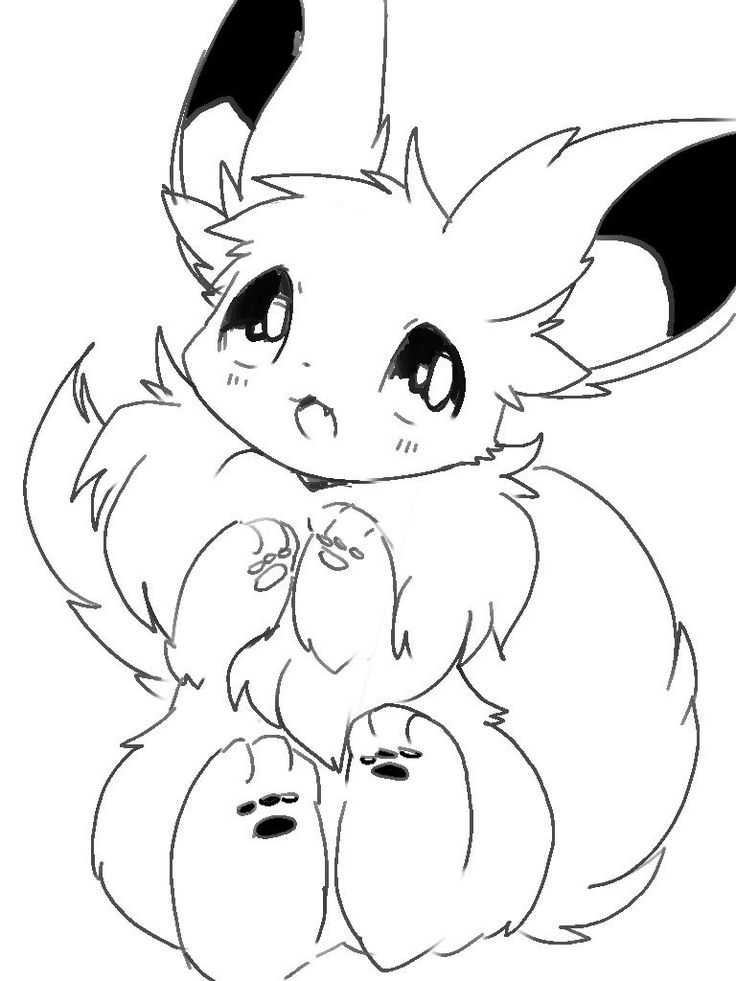 33 Cuddly Eevee Pokemon Coloring Pages Printable 10