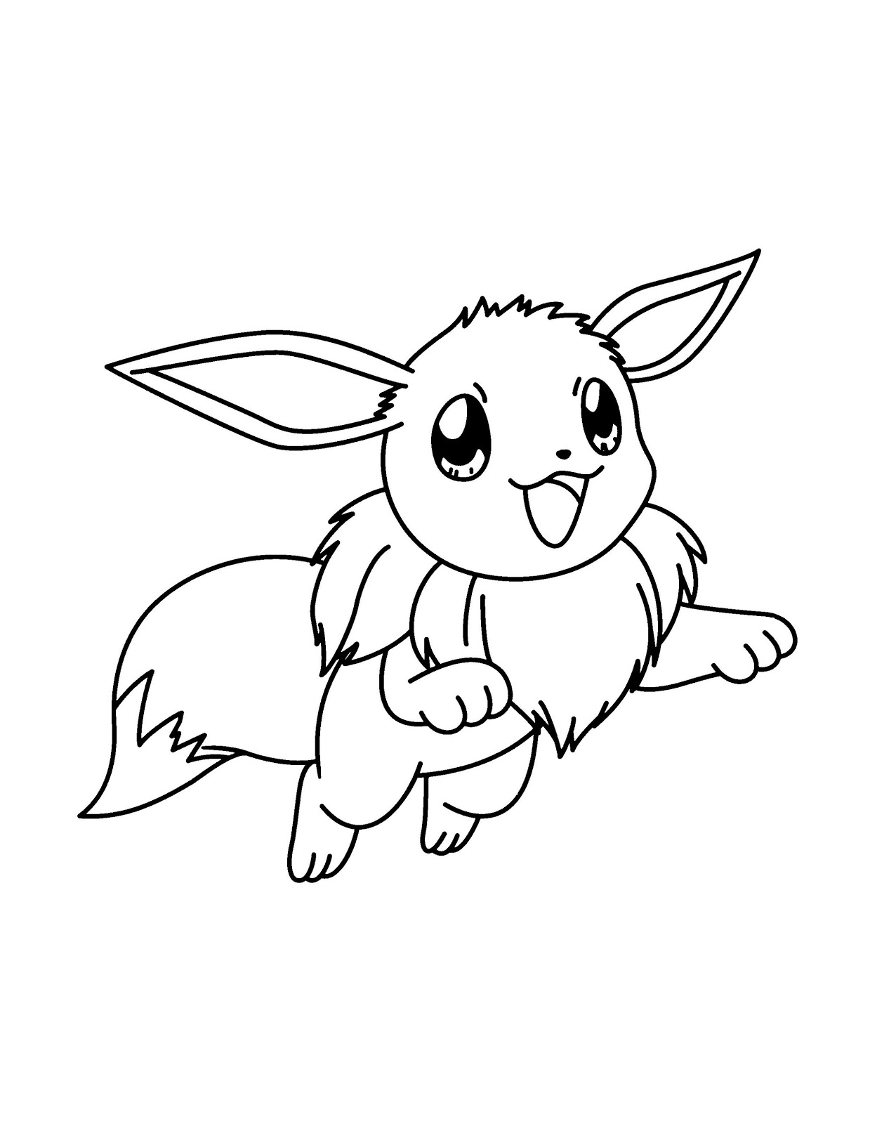 33 Cuddly Eevee Pokemon Coloring Pages Printable 26