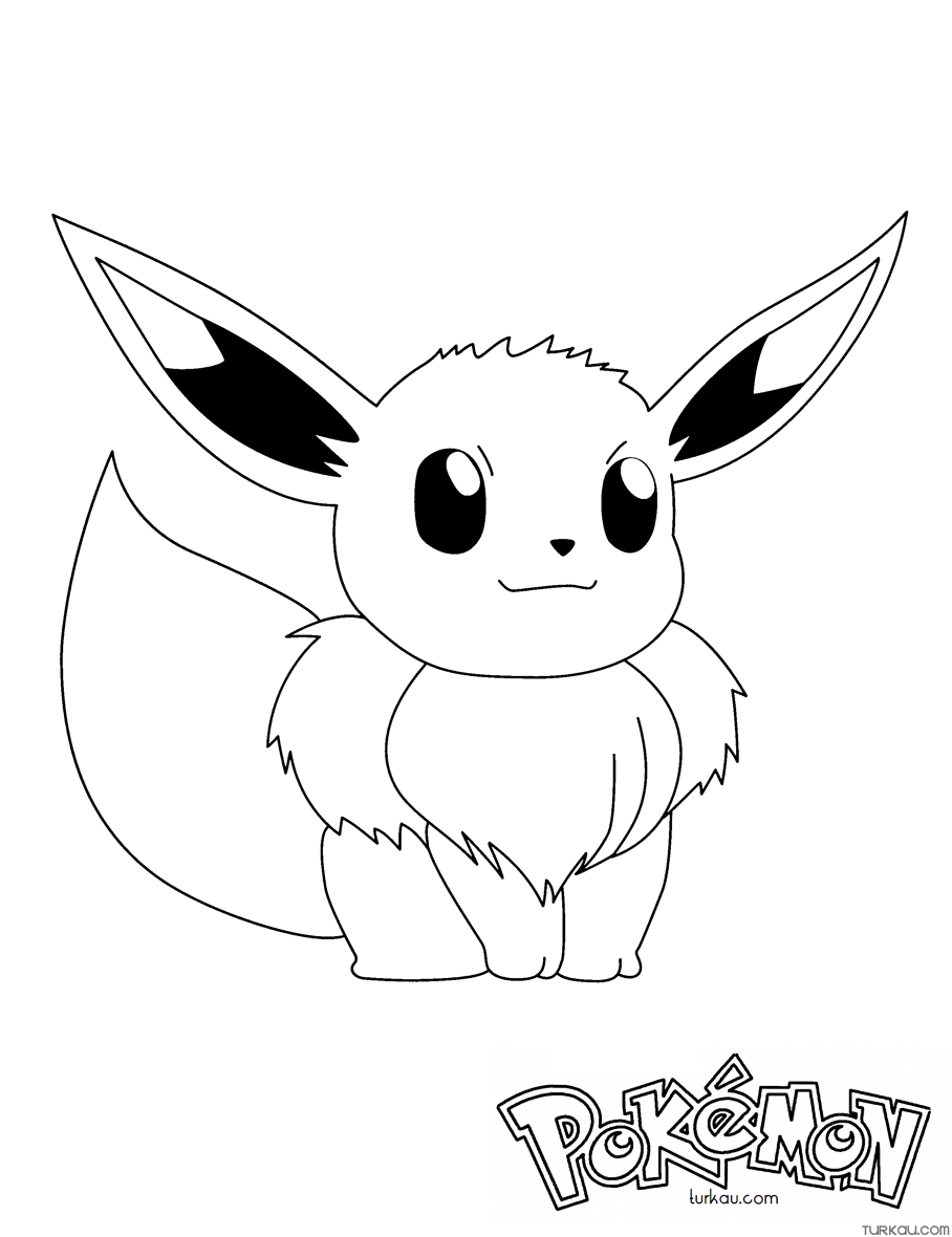 33 Cuddly Eevee Pokemon Coloring Pages Printable 27